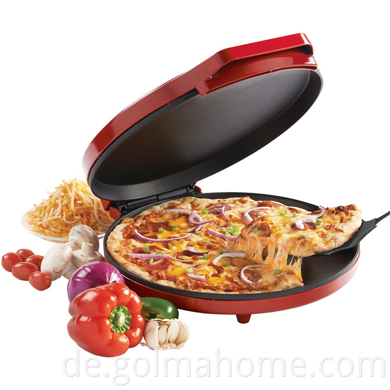 Elektrischer Haushalt 12 Zoll Antihaft-Pizzaofen Calzone Maker und Pizzamaker